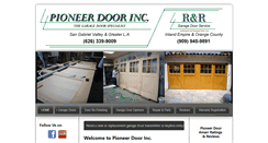 Desktop Screenshot of pioneerdoorinc.com