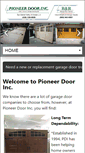 Mobile Screenshot of pioneerdoorinc.com